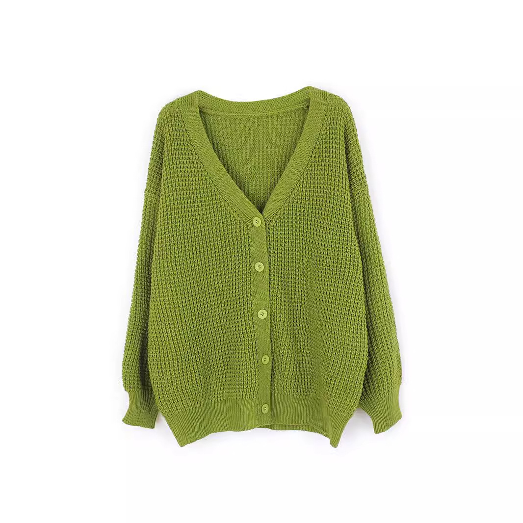 Women's Knit Cardigan Sweater Long Sleeve Open Front Outerwear Winter