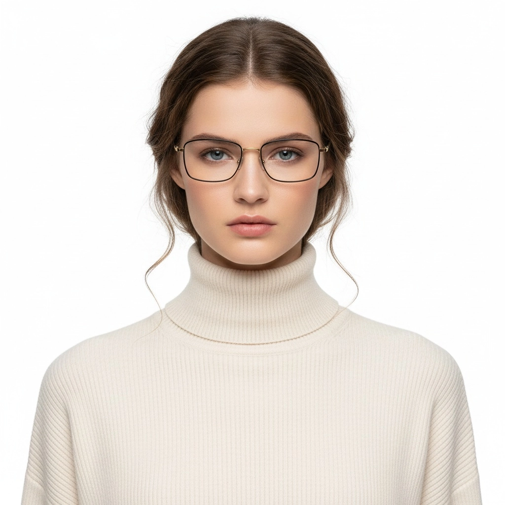 BS1913-0160_Black_Rectangular_Titanium_Glasses_model