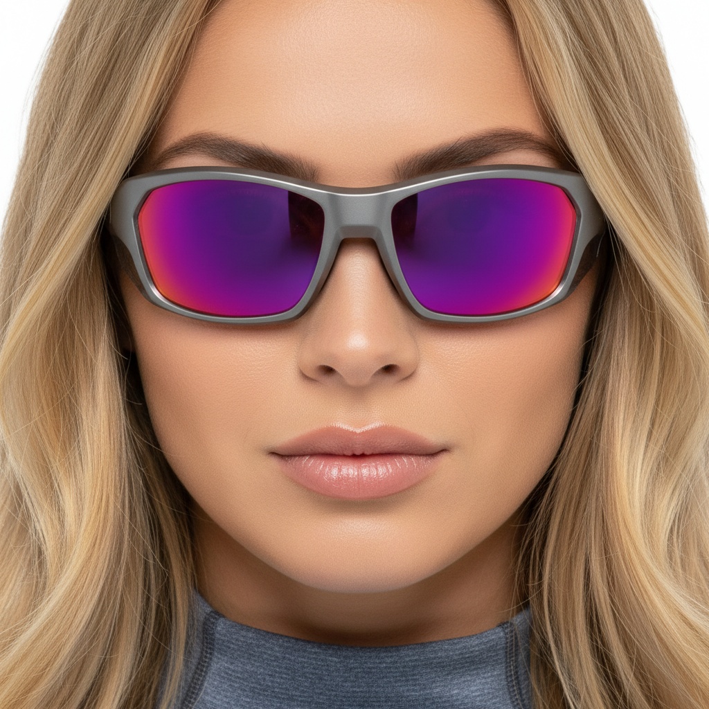 BS0205-0069_Grey_Rectangular_TR90_Sunglasses_model