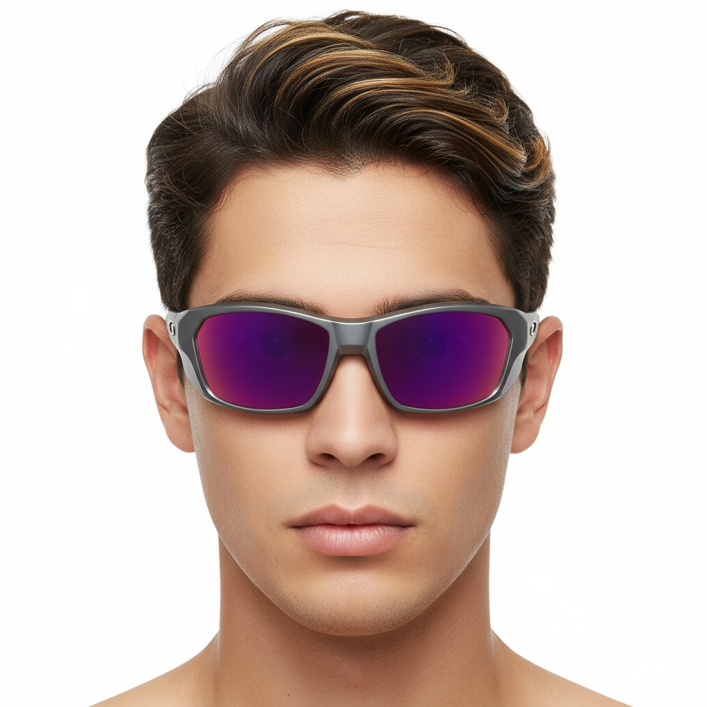 BS0205-0069_Grey_Rectangular_TR90_Sunglasses_model