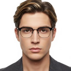 BS1913-0196_Black_Semi-rimless_TR90_Glasses_model