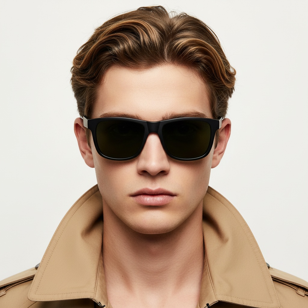 BS0205-0004_Grey_Rectangular_TR90_Sunglasses_model