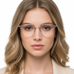 BS0406-0520_Pink_Rectangular_Titanium_Glasses_model