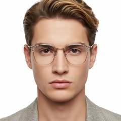 BS0406-0520_Pink_Rectangular_Titanium_Glasses_model