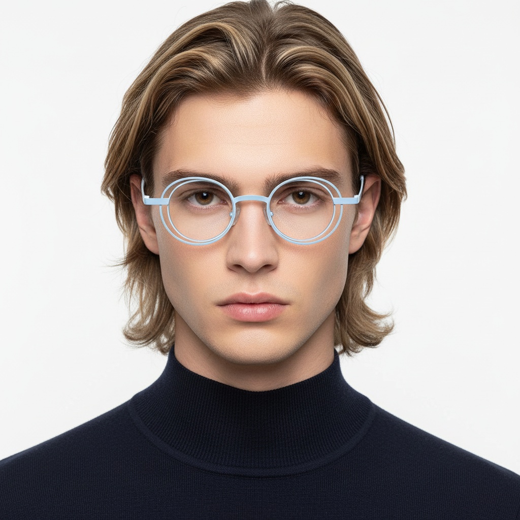BS2425-0183_Blue_Oval_Metal_Glasses_model