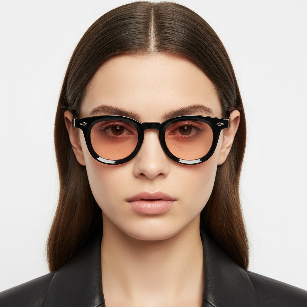 BS2503-0278_Black_Oval_Plastic_Sunglasses_model