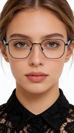 Geometric Black Metal Glasses #BS0420-0314
