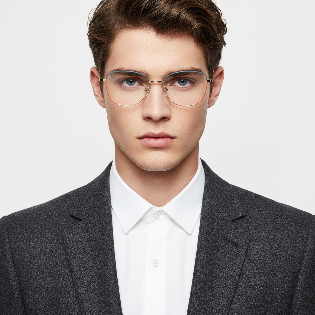 BS2425-0035_Orange_Butterfly_Metal_Glasses_model