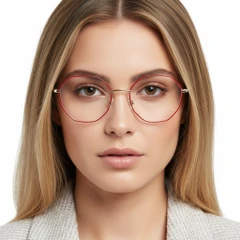 BS0420-0431_Red_Geometric_Acetate_Glasses_model