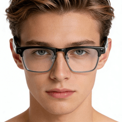 G3 Semi-rimless Black TR90 Smart AI Glasses #BS705-0003