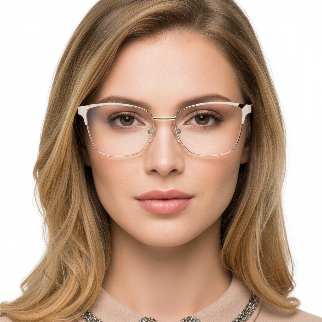 BS2425-1196_Cream_Butterfly_Metal_Glasses_model