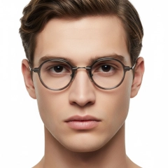 BS0218-0192_Grey_Round_Titanium_Glasses_model
