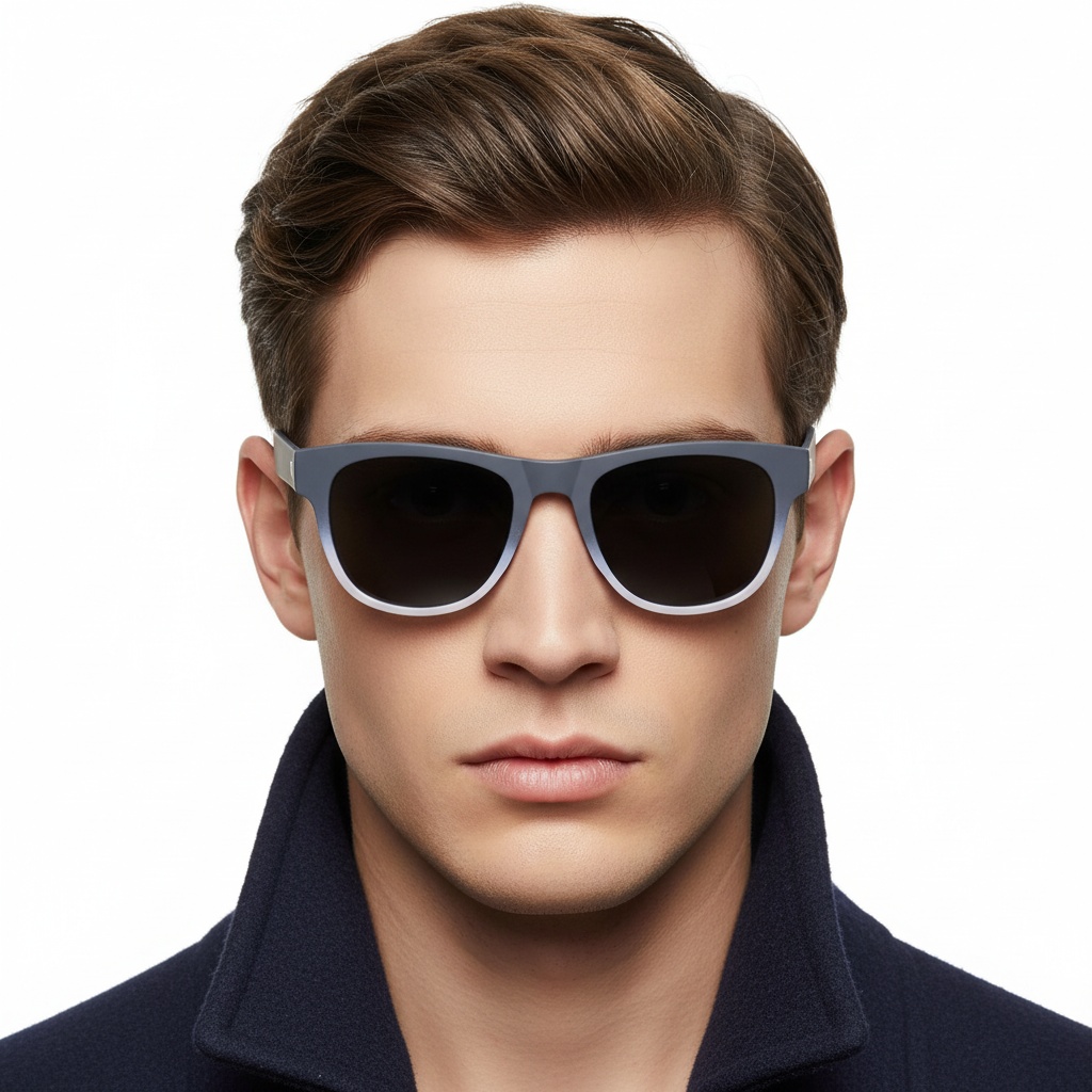 BS0205-0013_Grey_Rectangular_TR90_Sunglasses_model