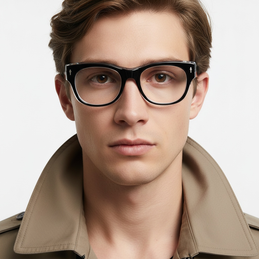 BS0522-0093_Black_Oval_Acetate_Glasses_model