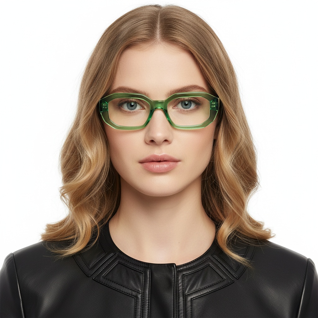 BS2607-0217_Green_Rectangular_Acetate_Glasses_model