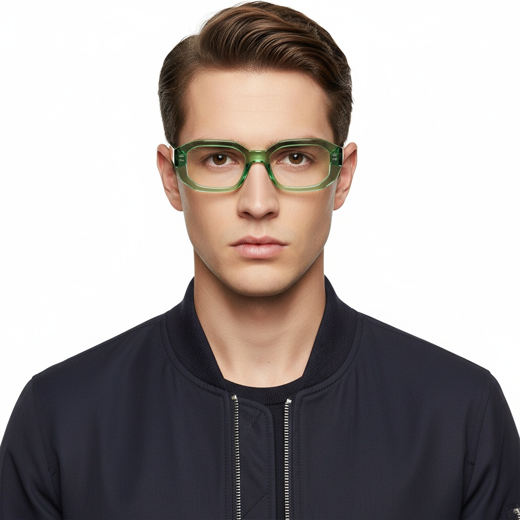 BS2607-0217_Green_Rectangular_Acetate_Glasses_model