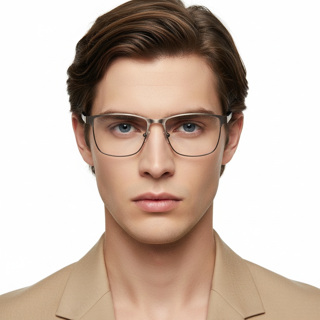 bs2425-0607_silver_rectangular_metal_glasses_model
