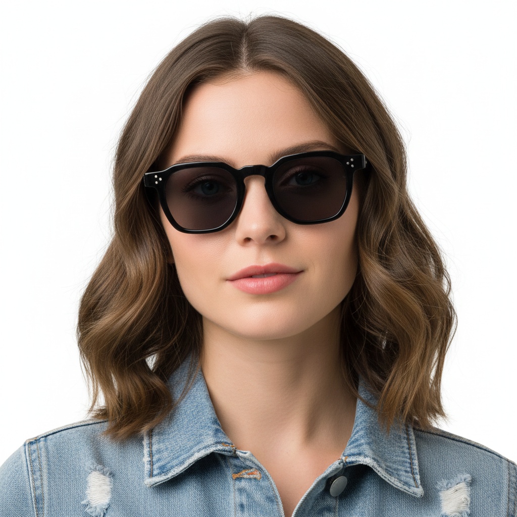 BS2503-0492_Black_Geometric_Plastic_Sunglasses_model