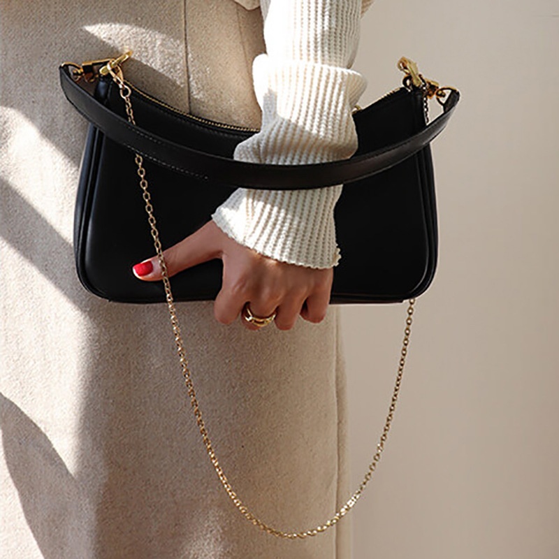 Elegante bolso de hombro de piel sintética - Estilo versátil