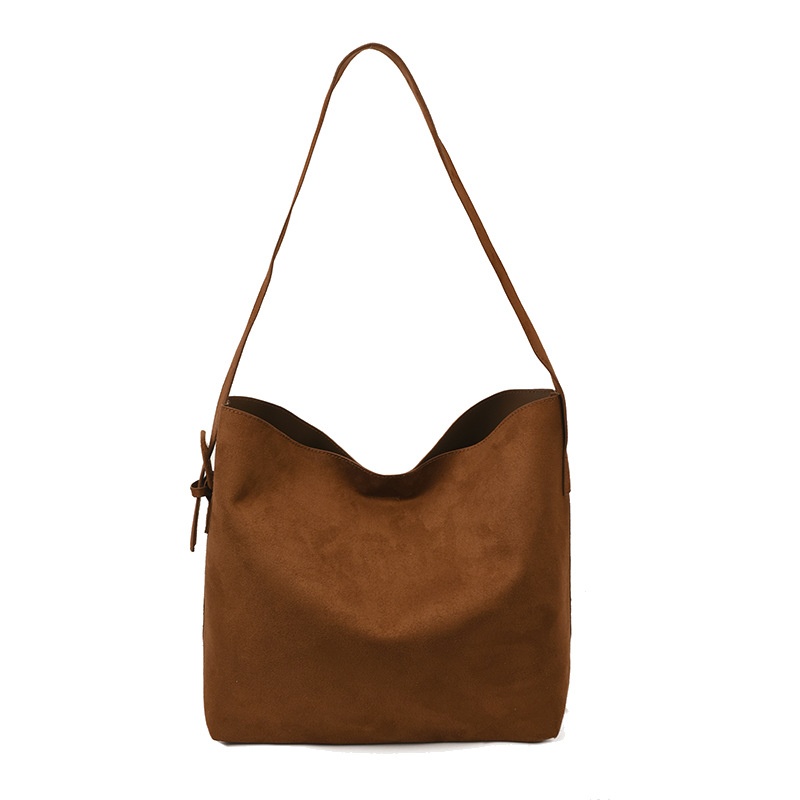 Soft Suede Hobo Shoulder Bag - Everyday Chic Tote