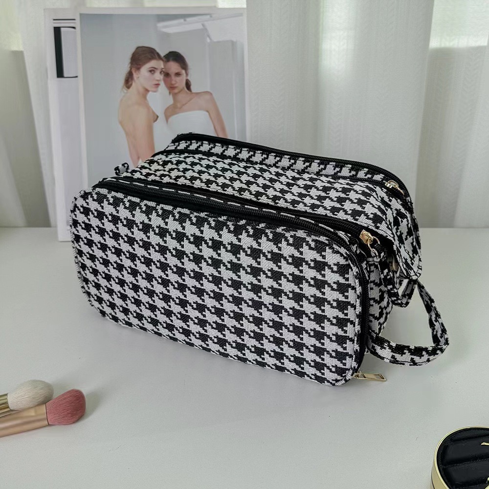 Travel Makeup Bag Organizer - Multi-Compartment Cosmetic Pouch