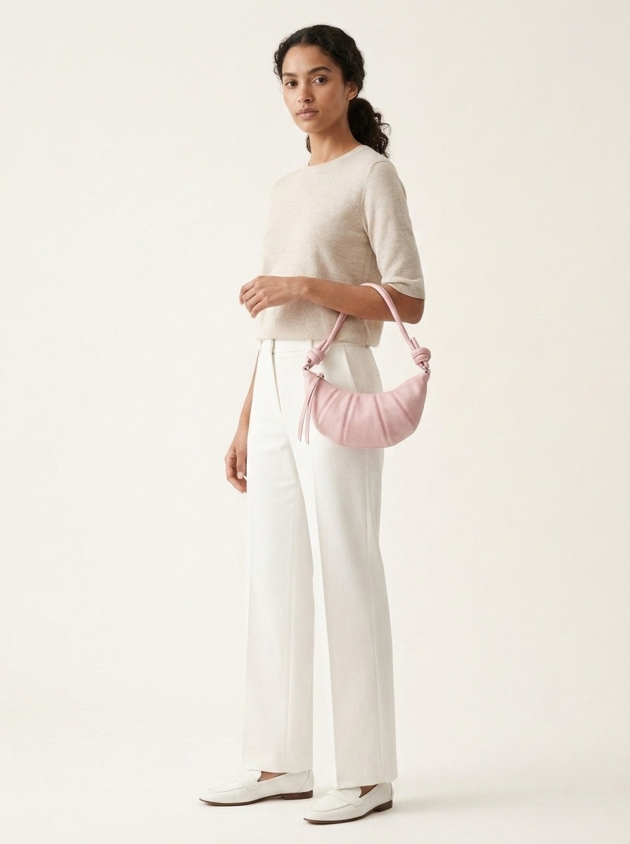 Croissant Knot Strap Shoulder Bag