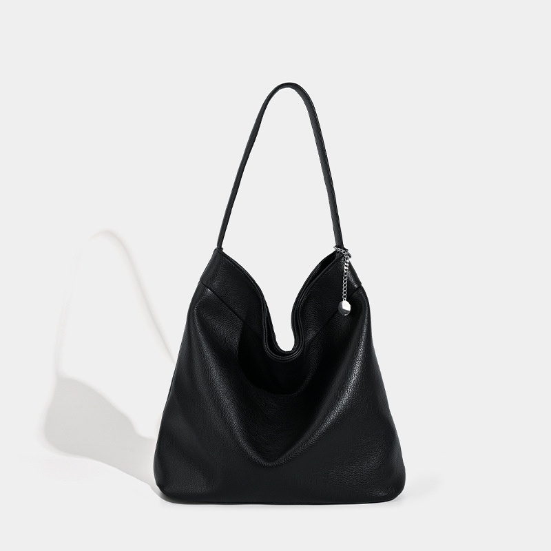 Soft Suede Hobo Shoulder Bag - Soft Tote