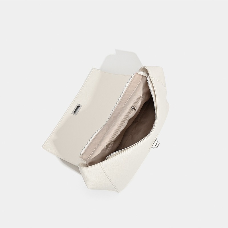 Modern Flap Crossbody Shoulder Bag with Turn-Lock