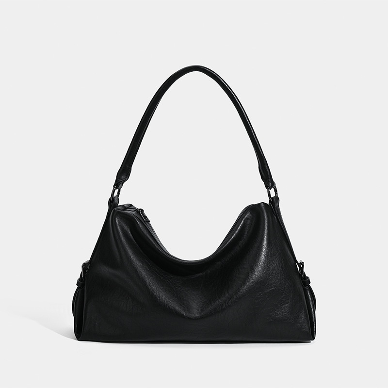 Chic Suede Hobo Shoulder Bag - Everyday Style