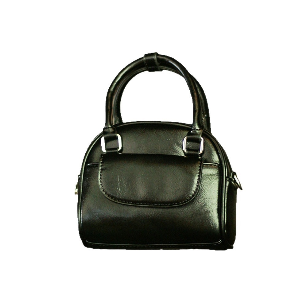 Chic Mini Top Handle Satchel Bag with Front Pocket
