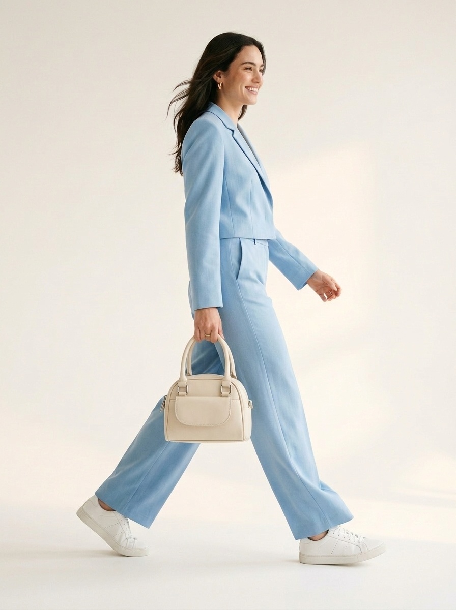 Chic Mini Top Handle Satchel Bag with Front Pocket