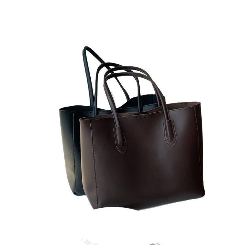 Classic Faux Leather Tote Shoulder Bag for Women
