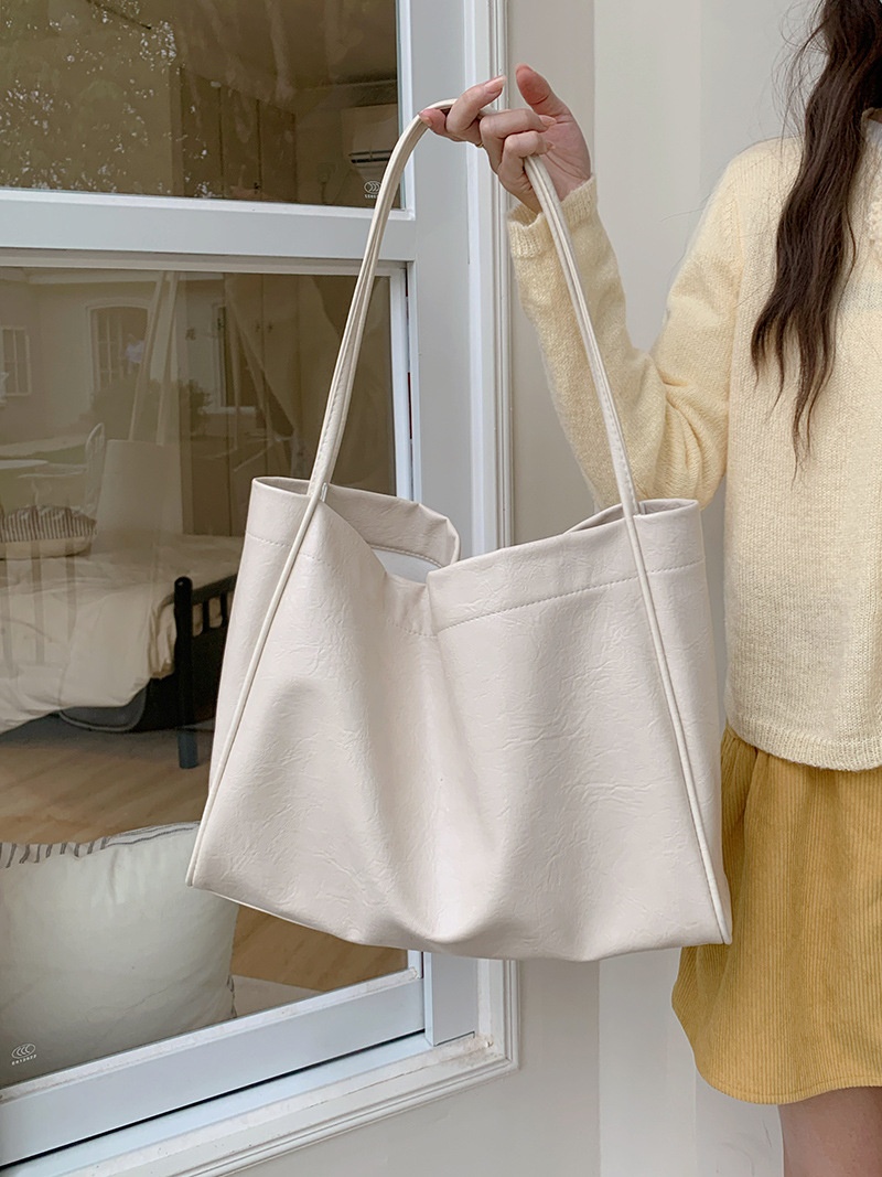 Chic Soft Faux Leather Shoulder Tote Bag