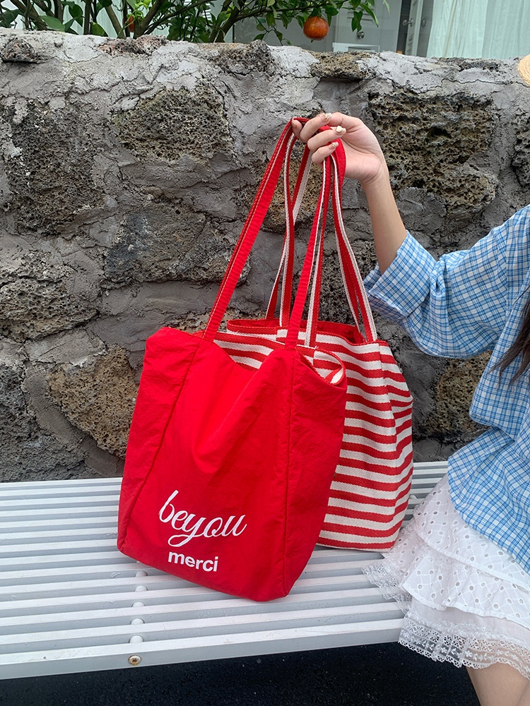 Chic Canvas & Fabric Tote Bag - Everyday Shoulder Carry