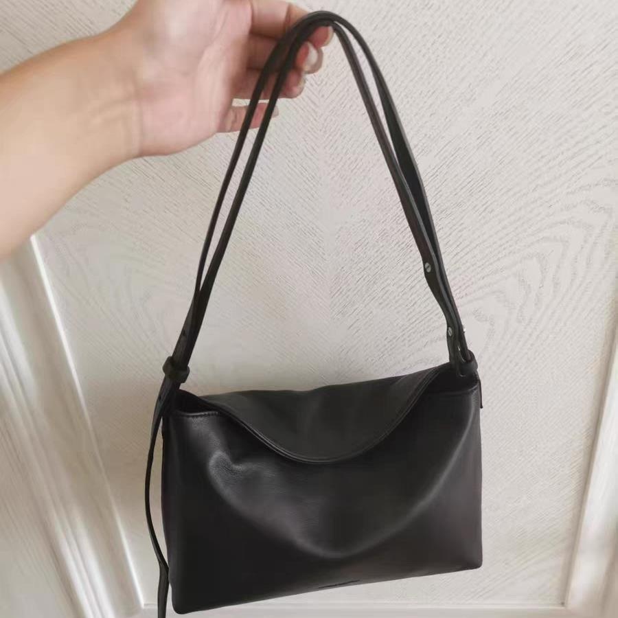 Minimalist Soft Leather Shoulder Bag