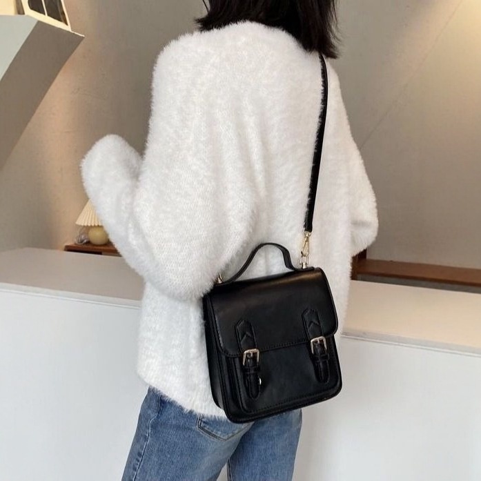 Vintage Mini Satchel Crossbody Bag - Classic Style