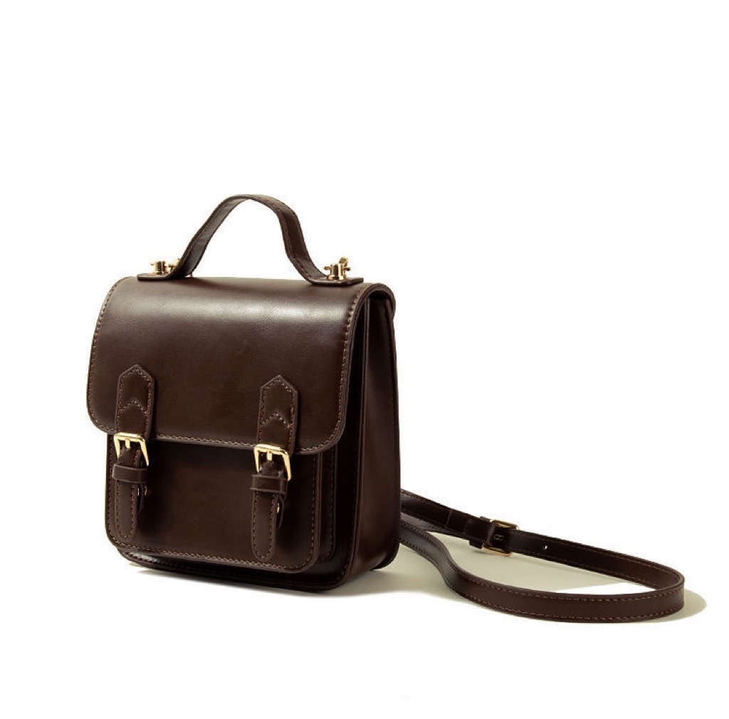 Vintage Mini Satchel Crossbody Bag - Classic Style