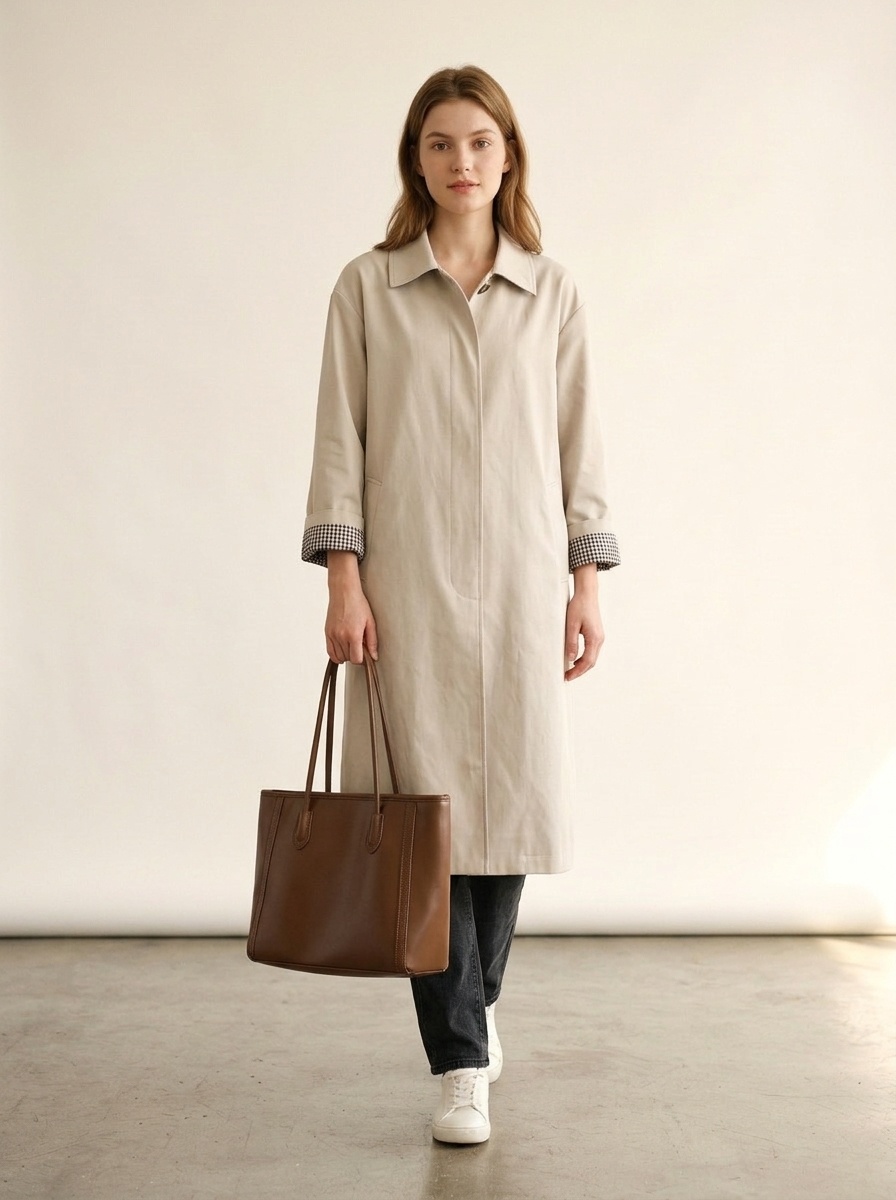 Chic Faux Leather Shoulder Tote Bag - Everyday Carryall