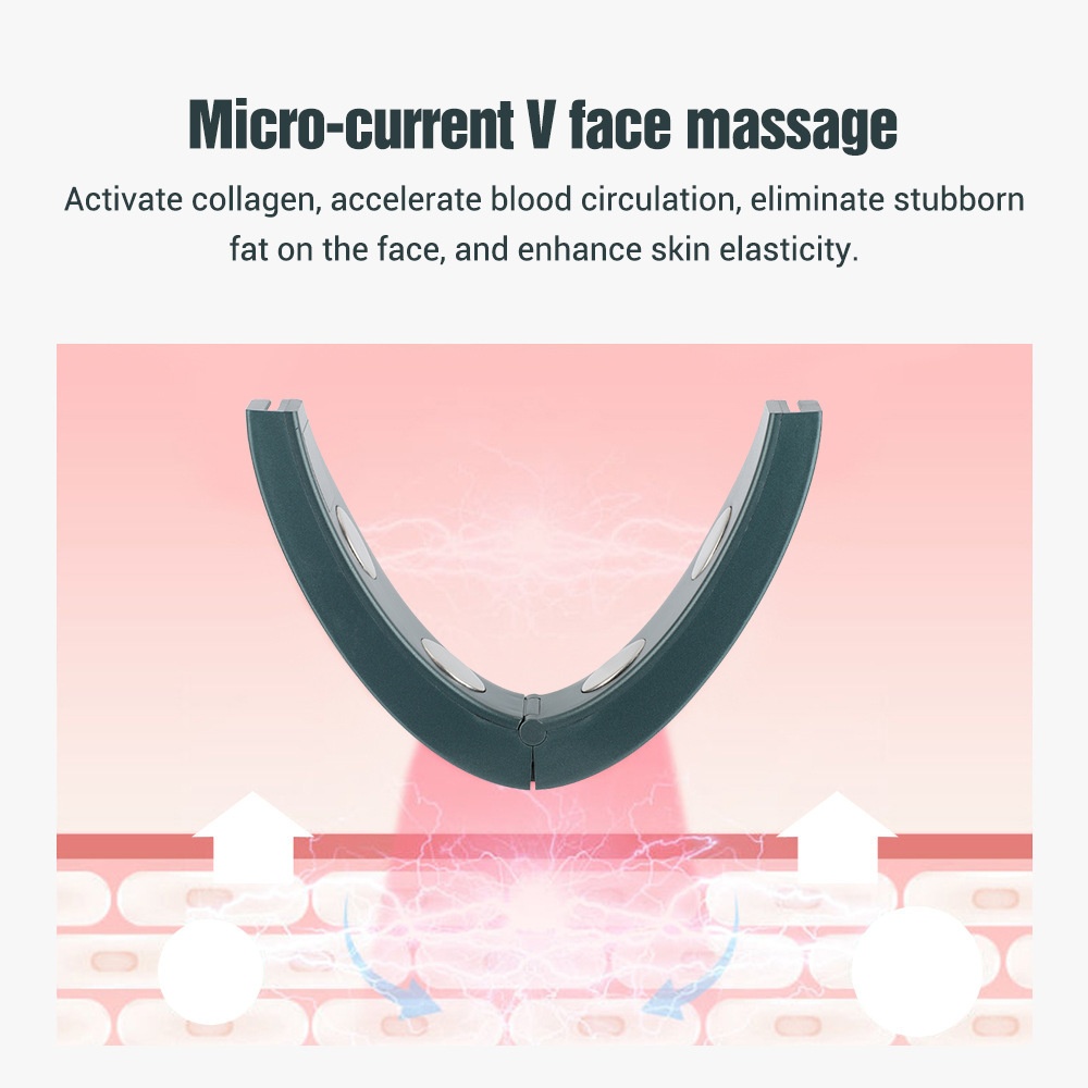 V-vormige gezichtsliftmassager | Microstroomapparaat voor gezichtscontouren