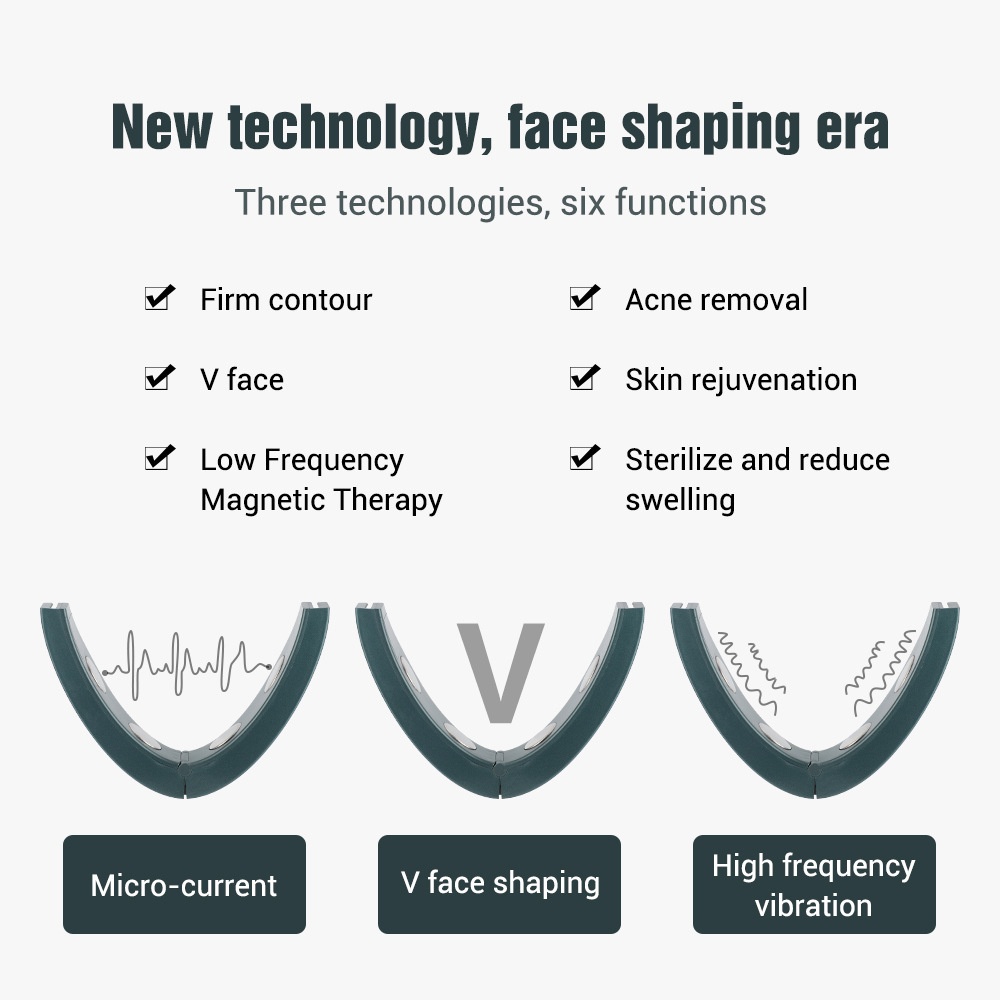 V-vormige gezichtsliftmassager | Microstroomapparaat voor gezichtscontouren