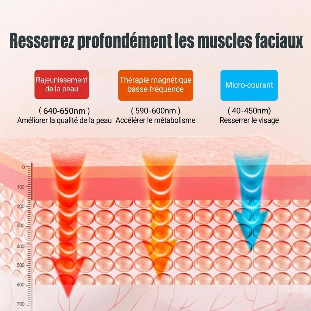 Appareil de massage liftant le visage en V | Dispositif de remodelage facial à micro-courant