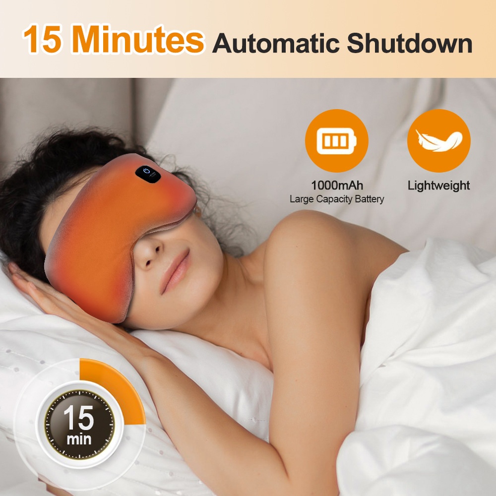 Antifaz térmico para ojos secos y para dormir - Recargable por USB