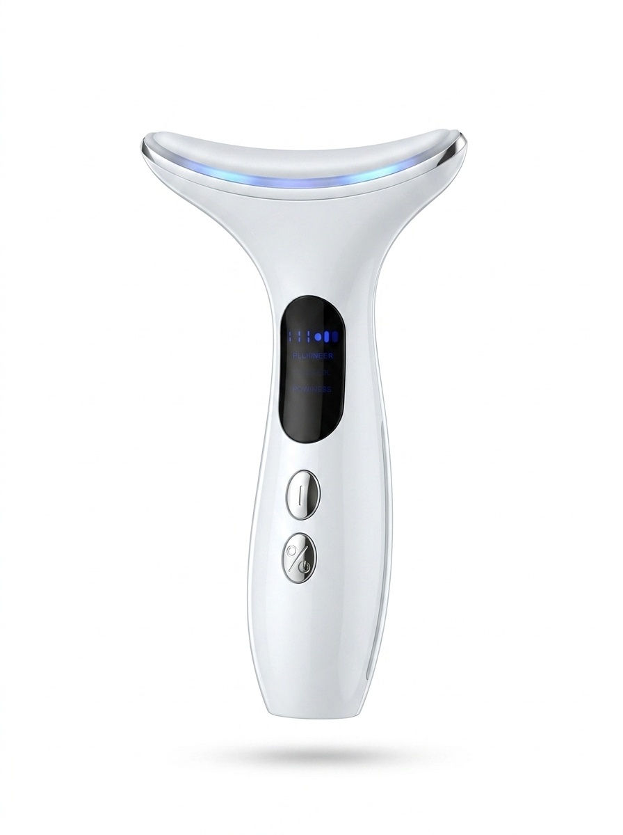 Appareil de beauté pour le cou - Masseur raffermissant EMS et IPL