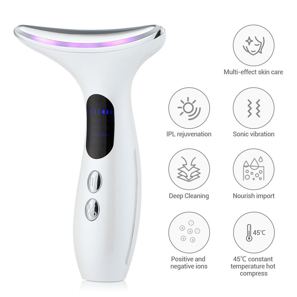 Nekverzorgingsapparaat - EMS & IPL huidverstrakking massager