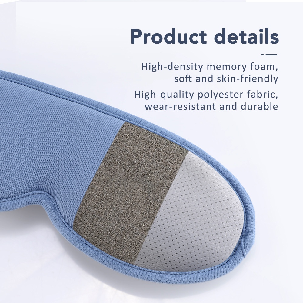 3D Heated Eye Mask with Vibration Massage & Sleep Aid
