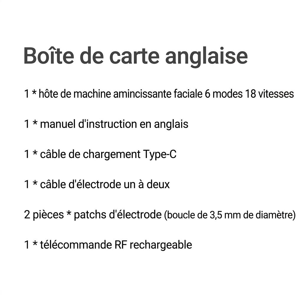 Appareil de massage liftant le visage en V - Thérapie EMS et lumière LED