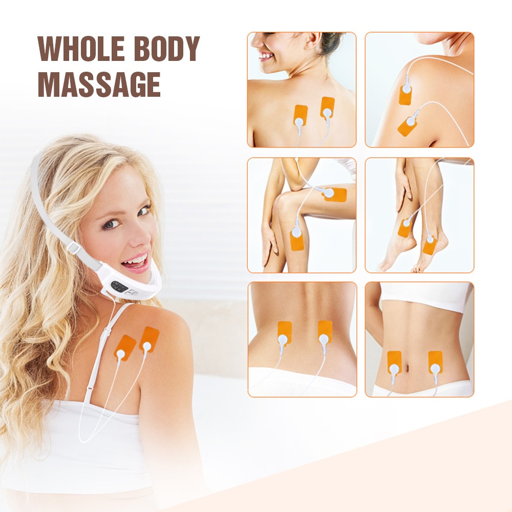 V-vormig gezichtsliftend massageapparaat - EMS & LED-lichttherapie