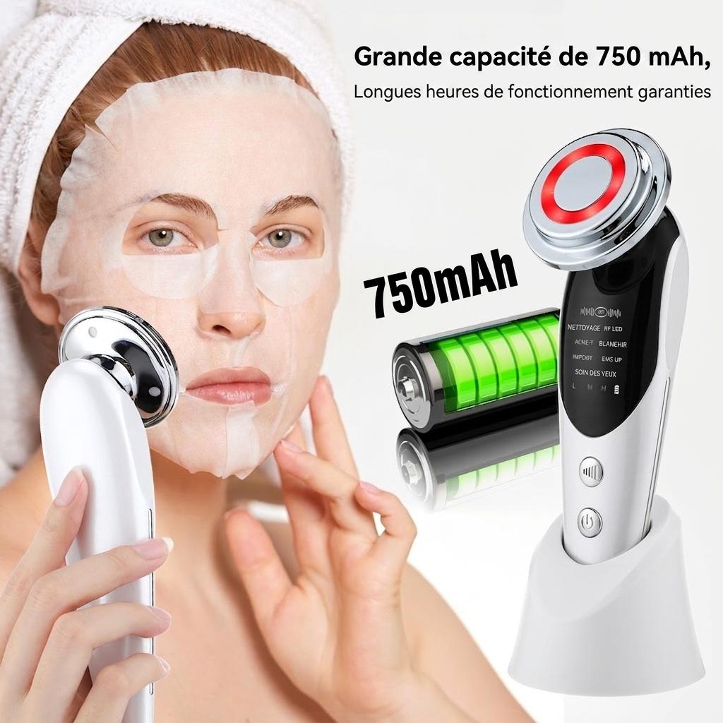 Appareil de rajeunissement cutané 5 en 1 RF EMS LED - Anti-âge