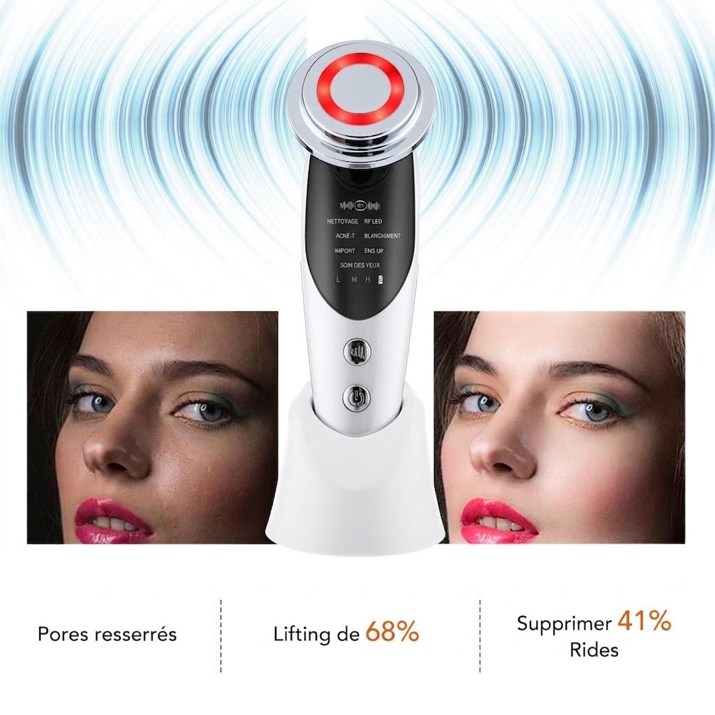 Appareil de rajeunissement cutané 5 en 1 RF EMS LED - Anti-âge