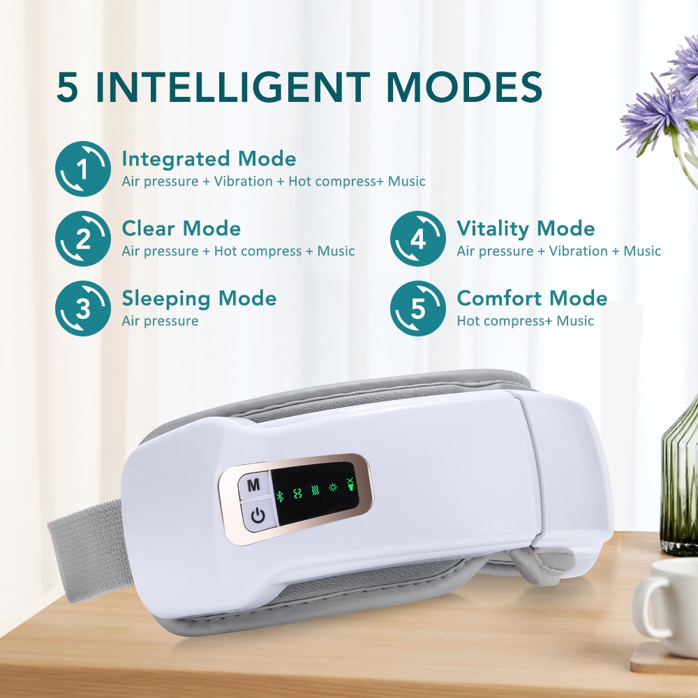 Masajeador ocular inteligente con calor y compresión de aire - Alivio del estrés